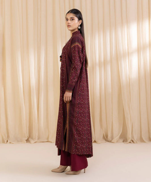 2 Piece - Printed Linen Suit