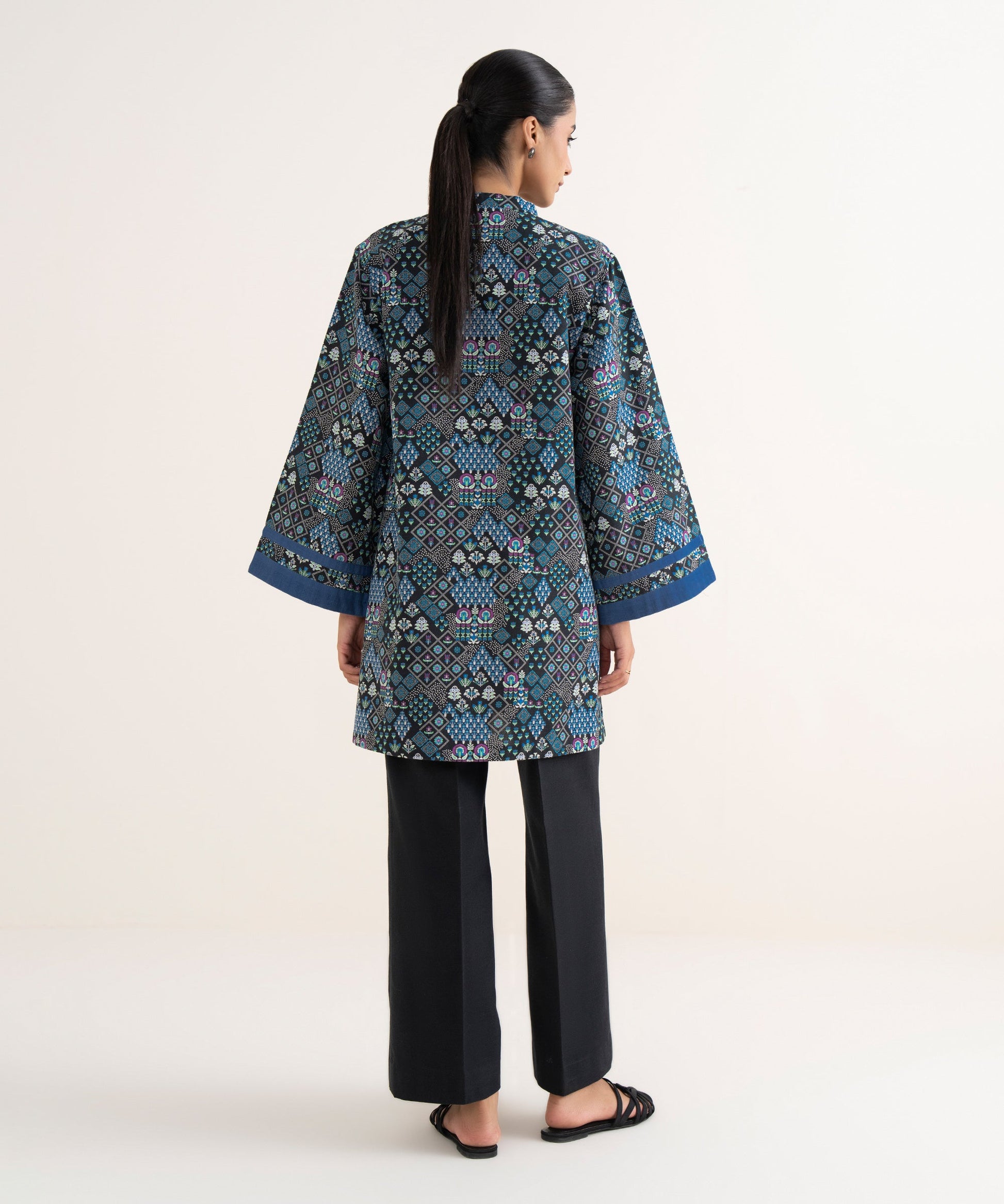 Women's Unstitched Lawn Printed Multi Two Piece Suit