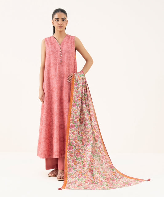 3 Piece - Printed Lawn Suit | Core Stitch