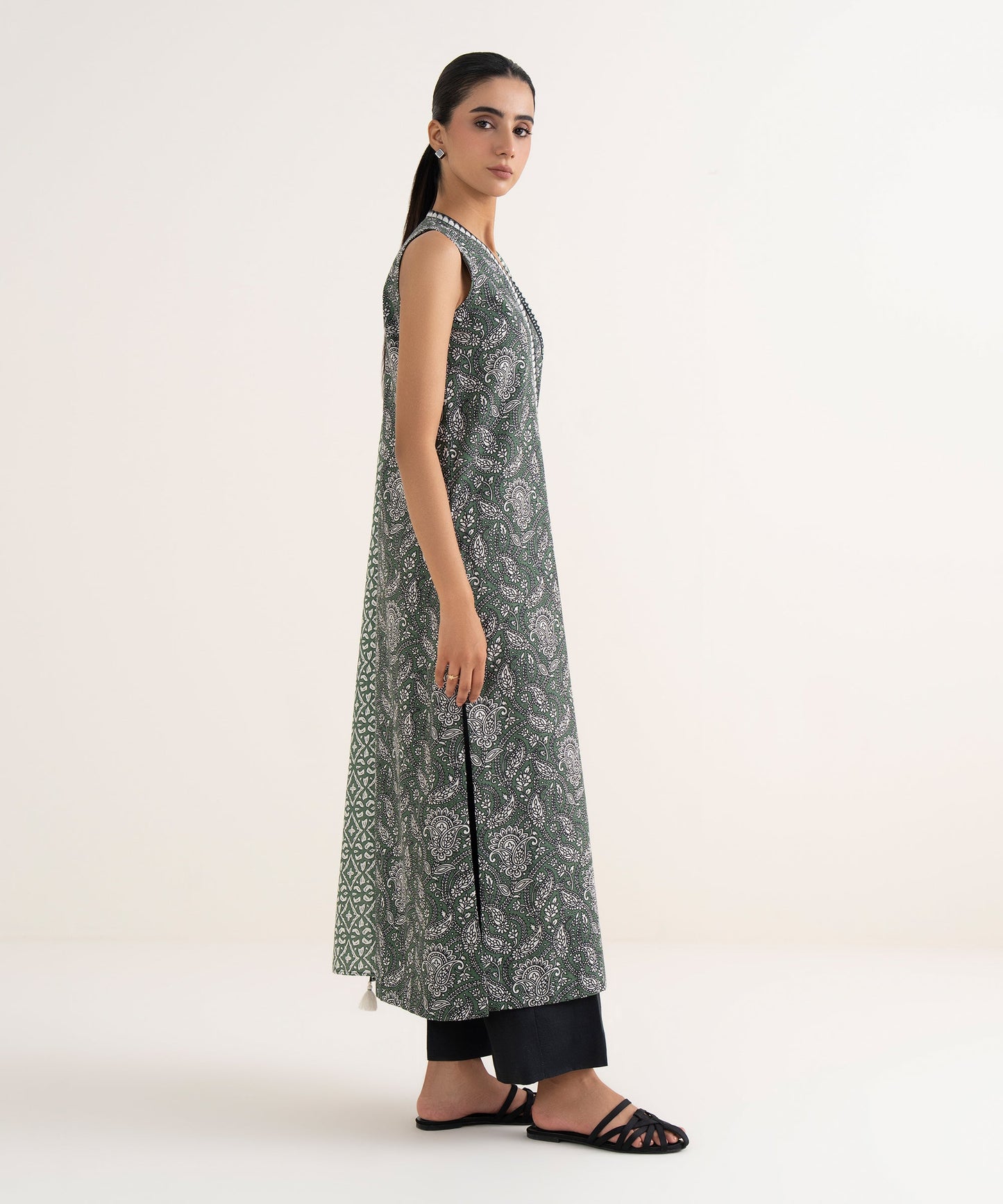 Women's Unstitched Lawn Printed Multi Two Piece Suit