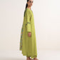 Women's Unstitched Light Khaddar Printed Green Three Piece Suit