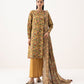 Women's Unstitched Cotton Printed Multi Three Piece Suit