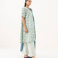 Women's Unstitched Cotton Printed Off White Three Piece Suit