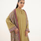 Women's Unstitched Cotton Printed Multi Three Piece Suit