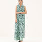 Women's Unstitched Lawn Printed Green Two Piece Suit