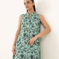 Women's Unstitched Lawn Printed Green Two Piece Suit