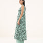 Women's Unstitched Lawn Printed Green Two Piece Suit