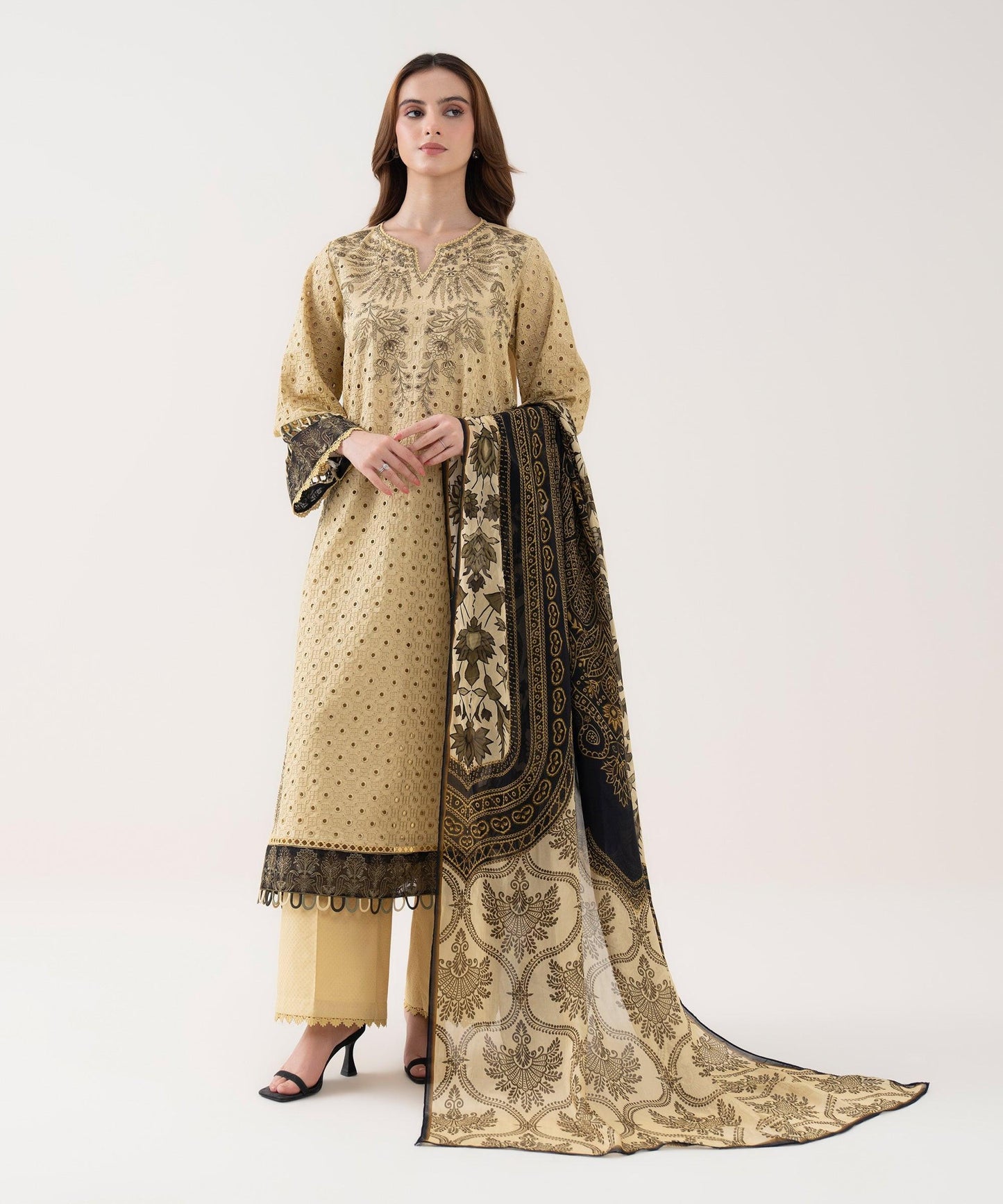 Bemberg Tissue Printed Multi Dupatta