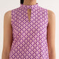 Women's Unstitched Lawn Printed Magenta Three Piece Suit