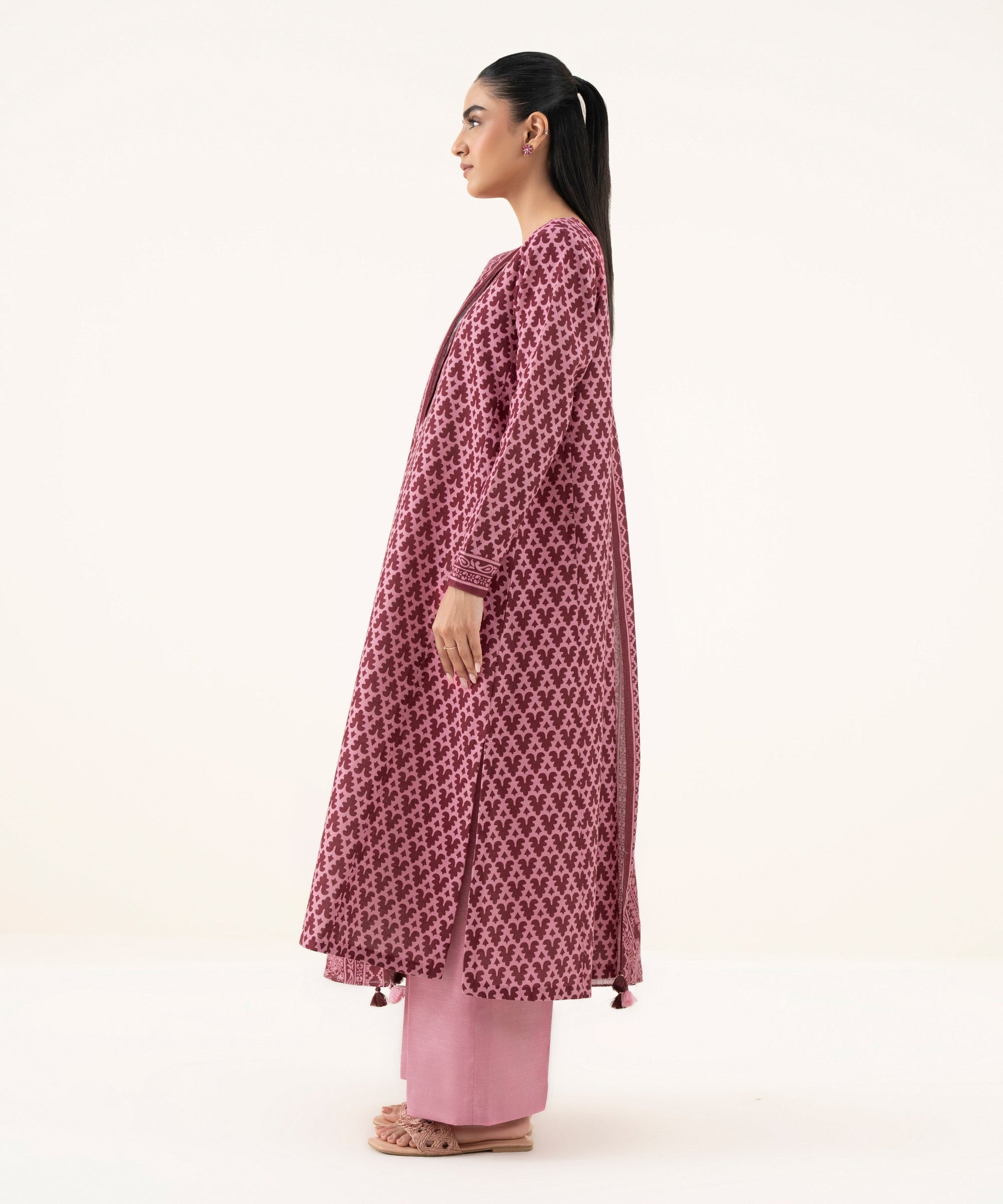 Women's Unstitched Lawn Printed Multi Three Piece Suit