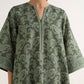 Women's Unstitched Lawn Printed Green Three Piece Suit