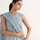 Women's Unstitched Lawn Printed Blue Two Piece Suit