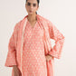 Women's Unstitched Lawn Printed Pink Two Piece Suit