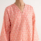 Women's Unstitched Lawn Printed Pink Two Piece Suit