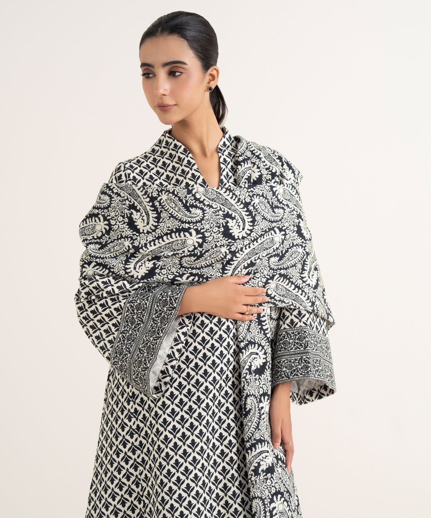 Women's Unstitched Lawn Printed Multi Three Piece Suit