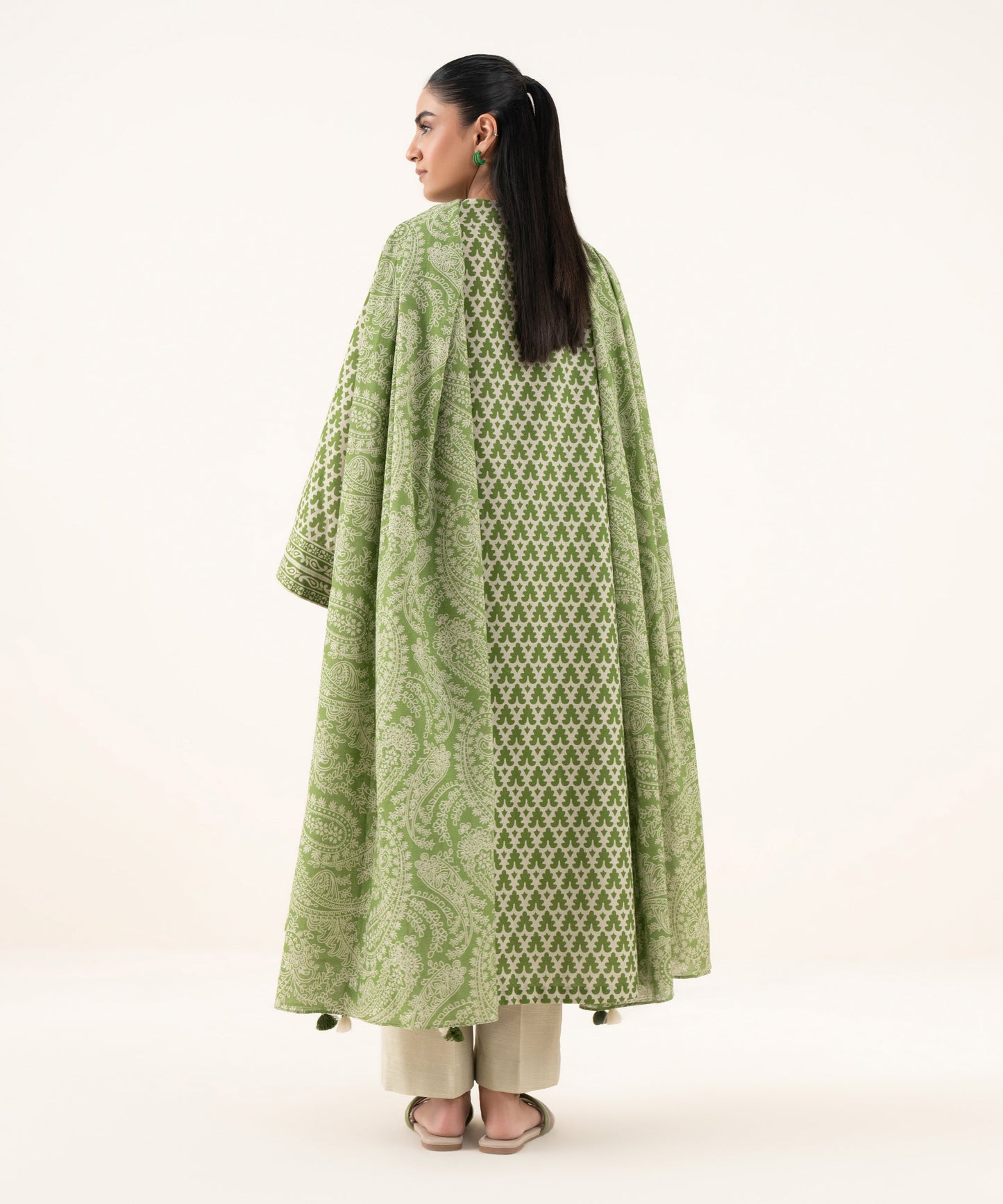 Women's Unstitched Lawn Printed Multi Three Piece Suit