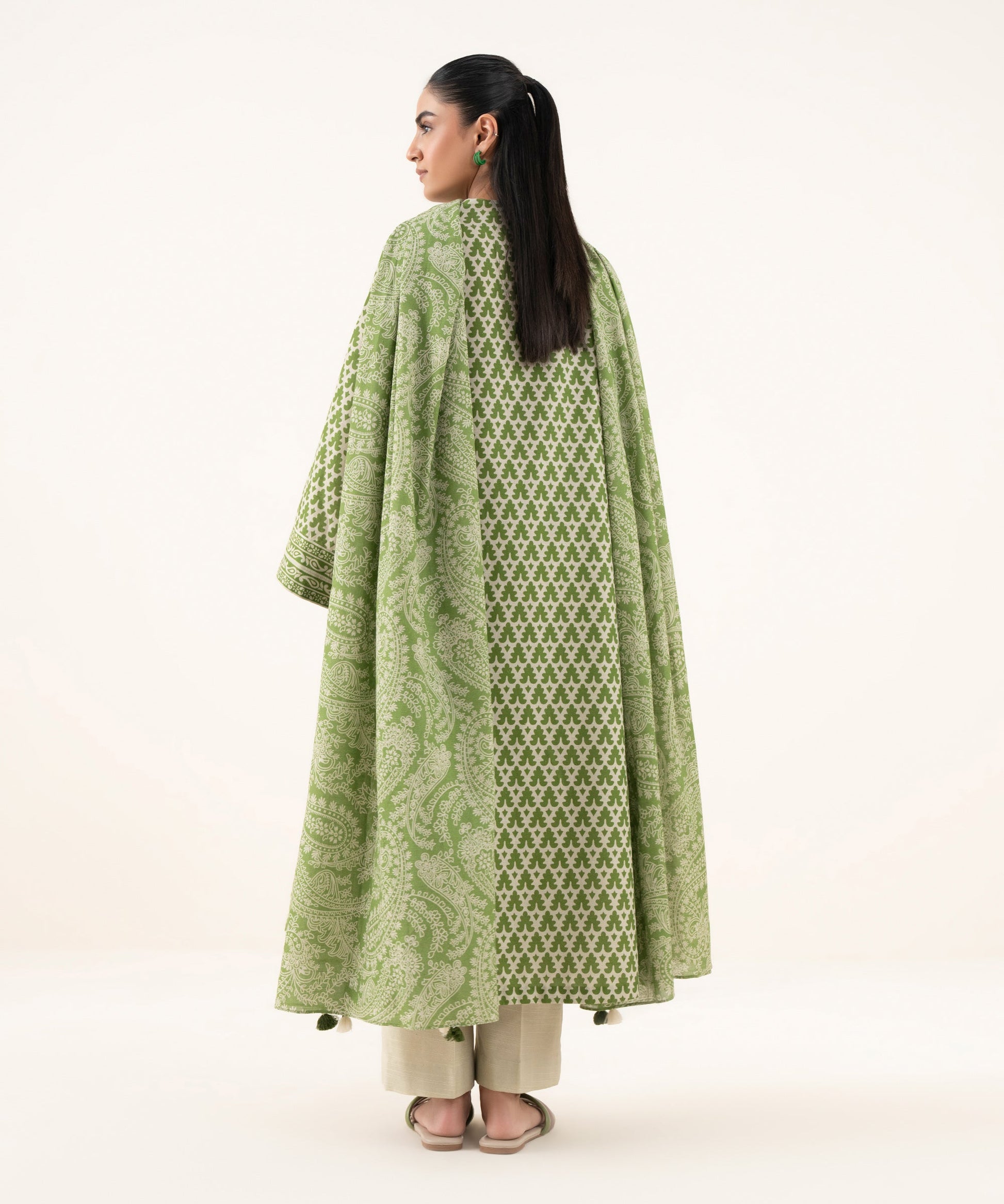 Women's Unstitched Lawn Printed Multi Three Piece Suit