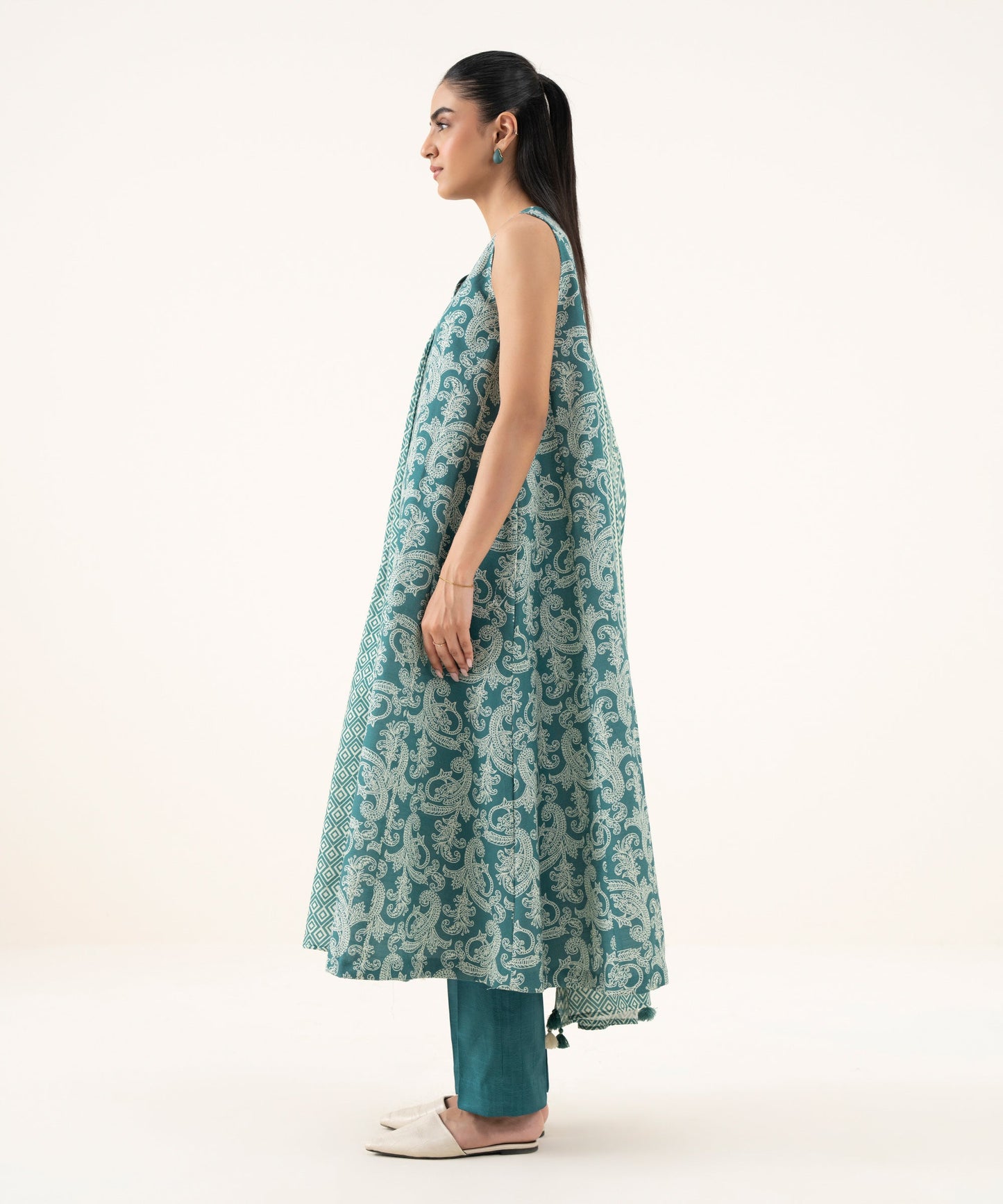 Women's Unstitched Lawn Printed Multi Three Piece Suit