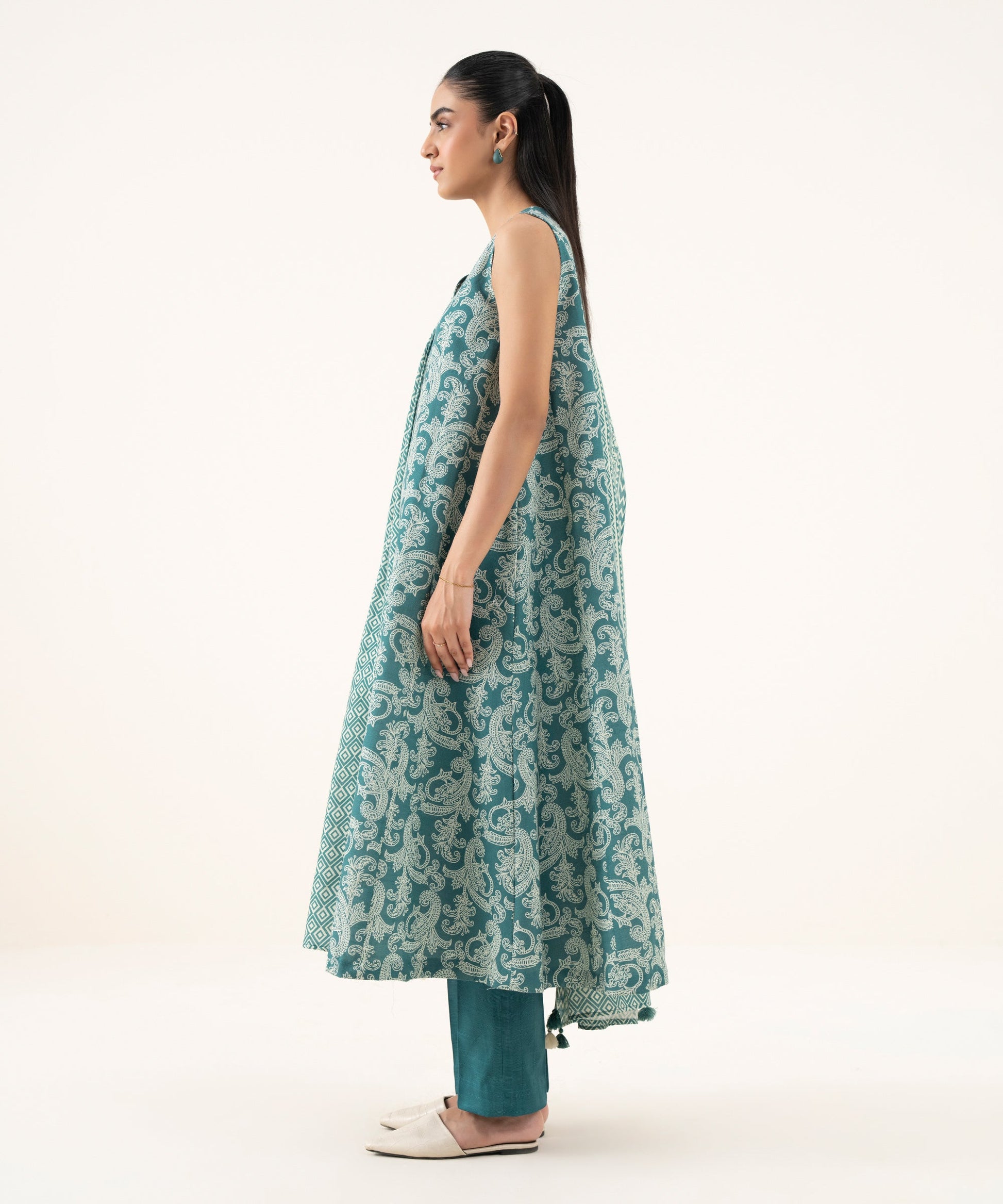 Women's Unstitched Lawn Printed Multi Three Piece Suit