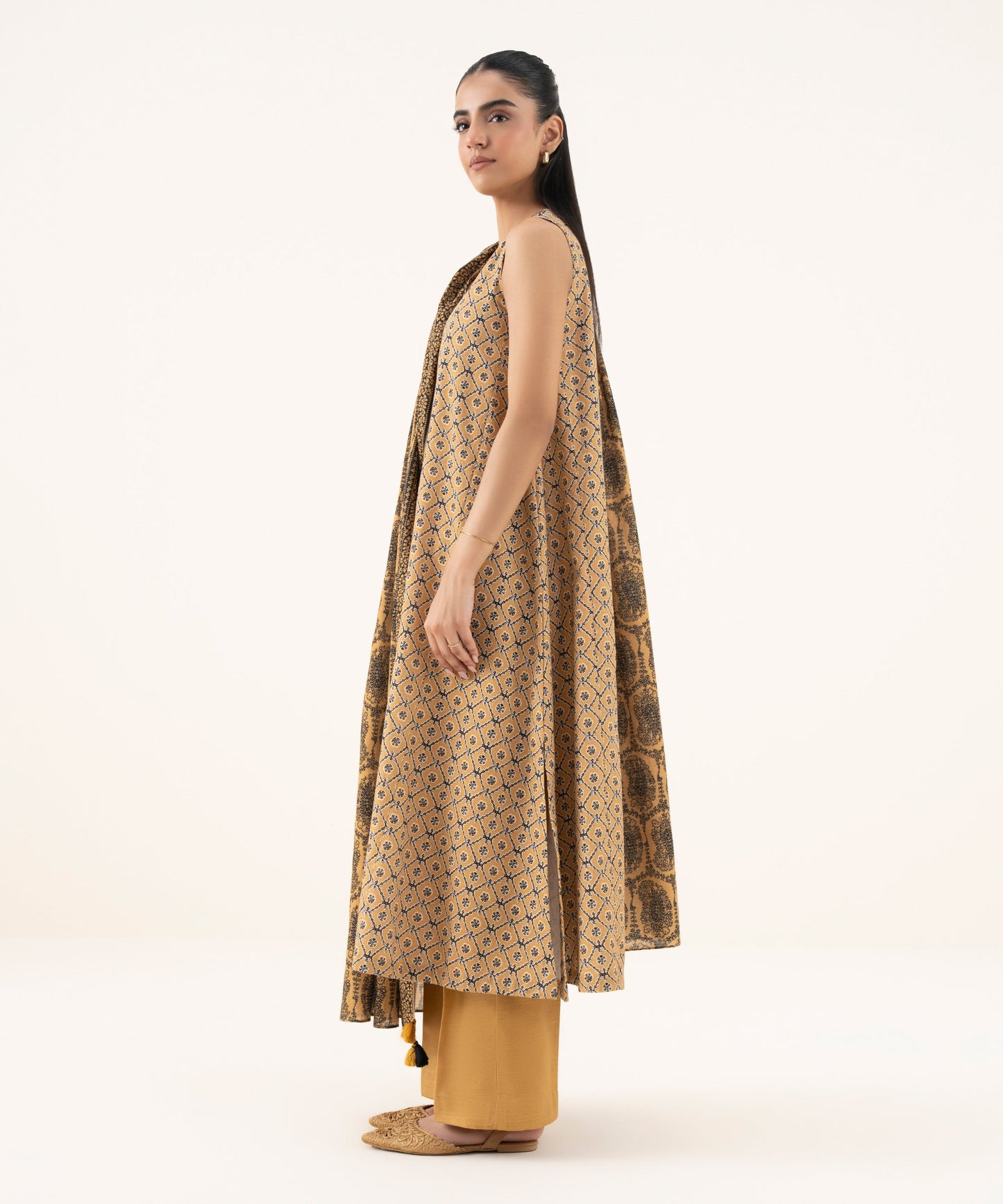 Women's Unstitched Lawn Printed Multi Three Piece Suit