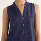 Women's Unstitched Lawn Printed Blue Three Piece Suit