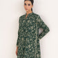 Women's Unstitched Lawn Printed Green Two Piece Suit