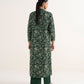 Women's Unstitched Lawn Printed Green Two Piece Suit