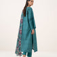 Women's Unstitched Light Khaddar Printed Green Three Piece Suit